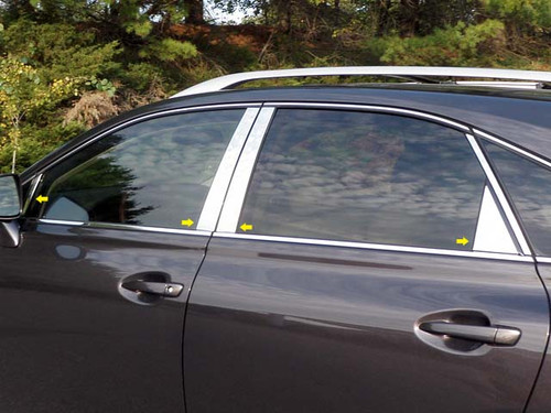 Stainless Steel Chrome Pillar Trim 10Pc for 2010-2015 Lexus RX450 PP10128