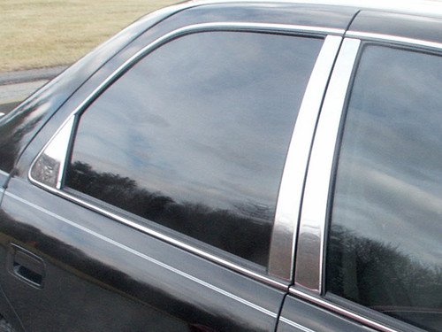 Stainless Steel Chrome Pillar Trim 6Pc for 1997-2001 Toyota Camry PP97131