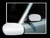 Chrome ABS plastic Mirror Covers for Mercury Grand Marquis 2003-2011