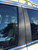 Volvo V50 2005-2011 Vinyl Black Carbon Fiber Pillar Posts Trim 6PCS