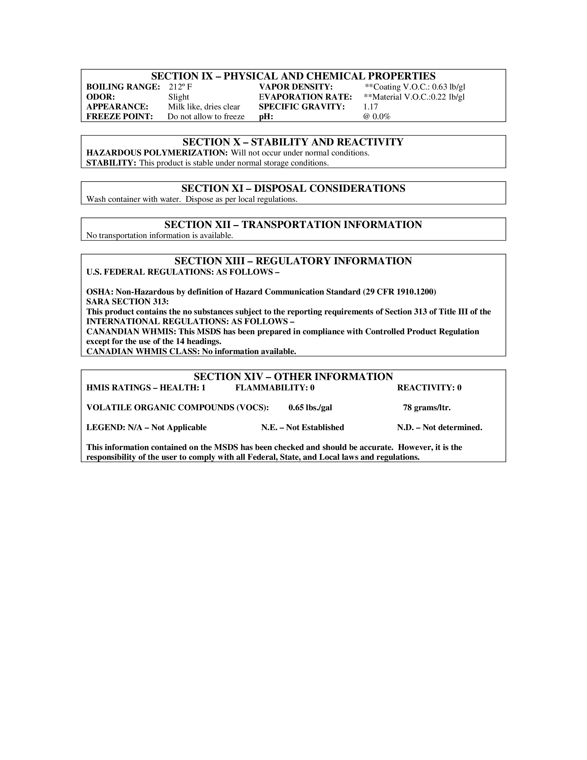 Clone Guard Safety Data Sheet p2