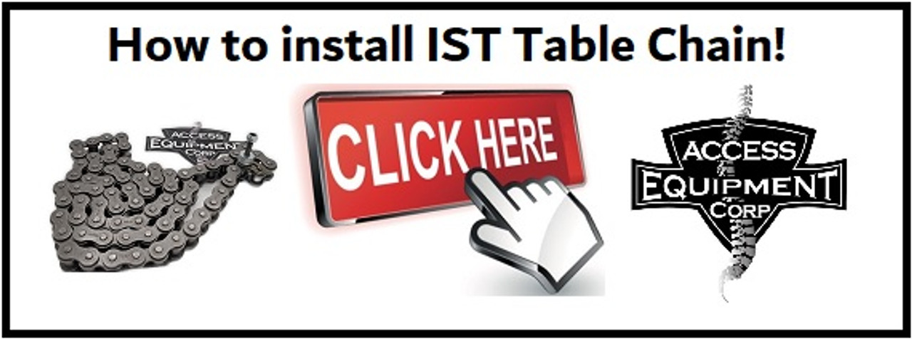 How to install ATT 300 Table Travel Chain, Install ATT 300 Chain, Install ATT 300 Travel Chain, ATT 300 Travel Chain, ATT 300 Chain, How do I install the chain on a ATT 300, Tips to install chain on ATT 300 Table