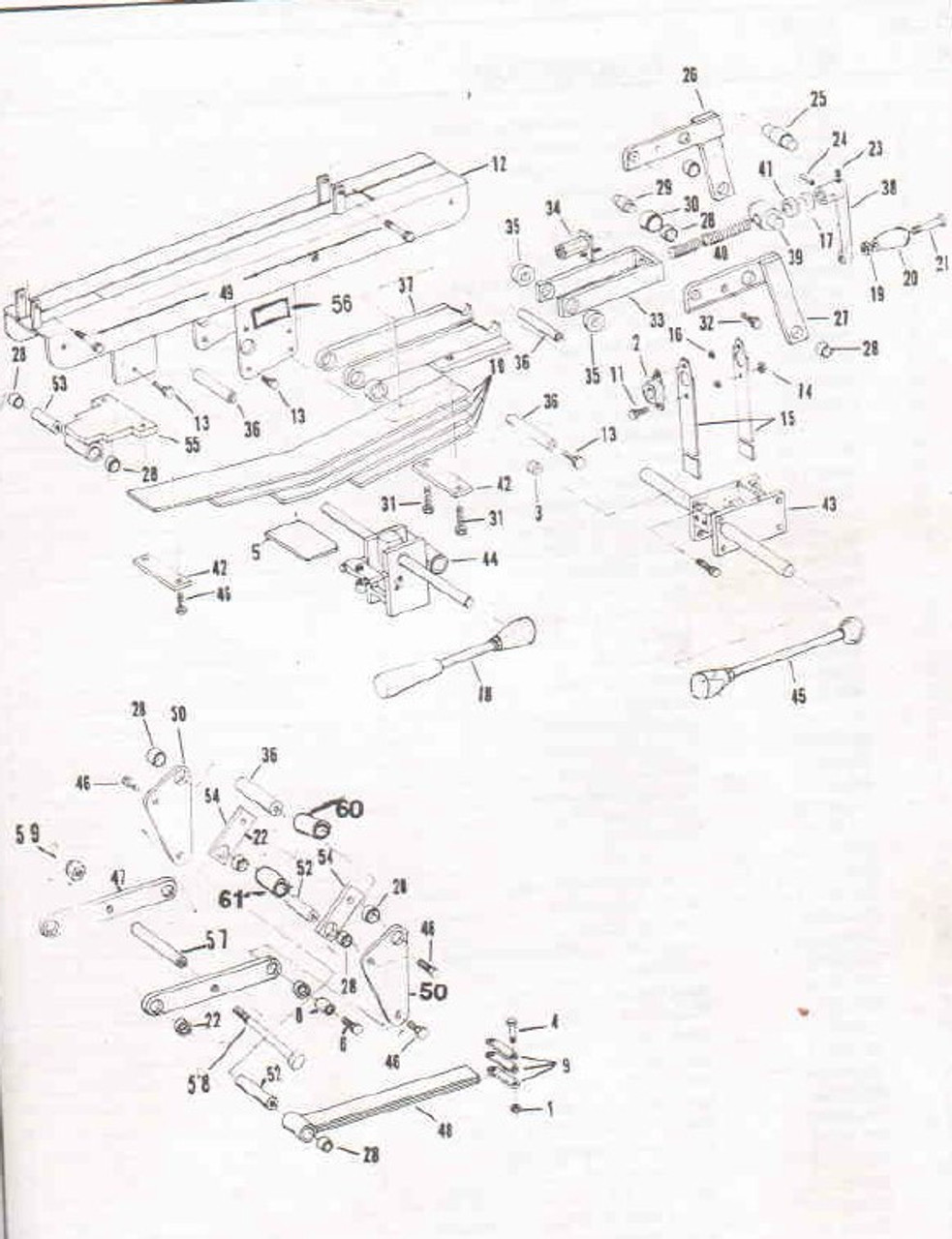 Zenith Cox Table Main Flexion Leaf Spring Assembly