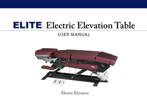 Elite Electric Elevation User Manual PDF Download