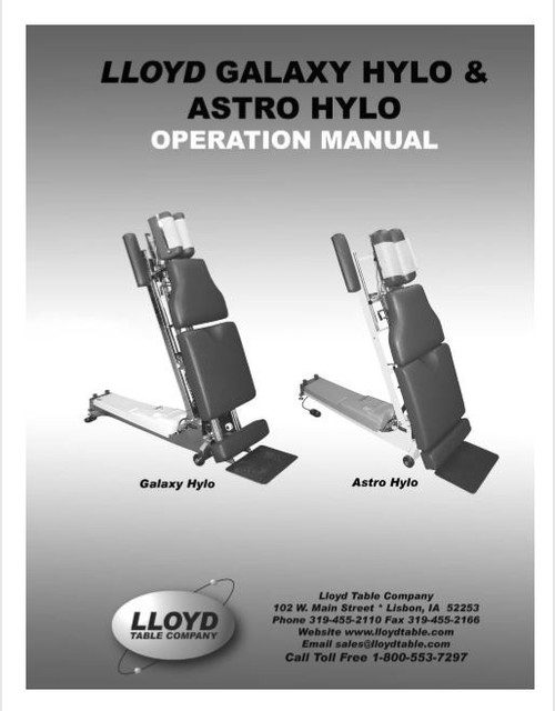 Lloyd Galaxy Hylo & Astro Hylo Operation Manual PDF Download