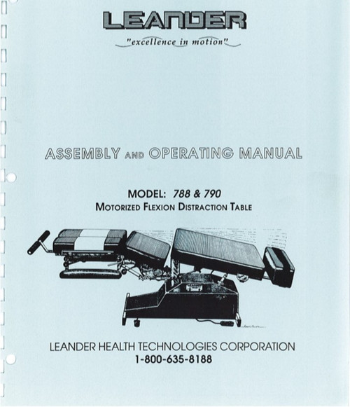 Leander 788 & 790 Series Assembly & Operating Manual PDF Download