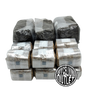 HDS Mega Kit contains Twelve (12) sterilized 1 lb rye berry bags and Six (6) 5 lbs pasteurized steer manure substrates. Processed and ready to use.