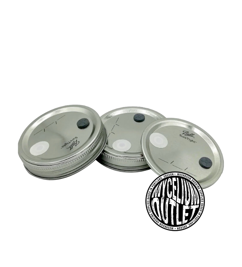 Wide Mouth Tin spawn Jar Lid