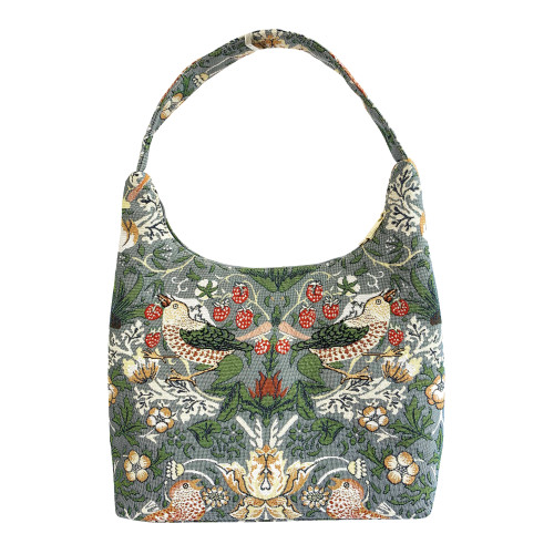 William Morris Strawberry Thief Grey - Hobo Bag