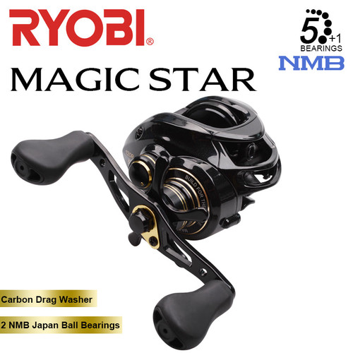 Baitcasting Fishing reel 5+1BB 7.0:1 Gear Ratio Max Drag 6kg Metal Spool Waterproof Fishing Reel Baitcast fishi