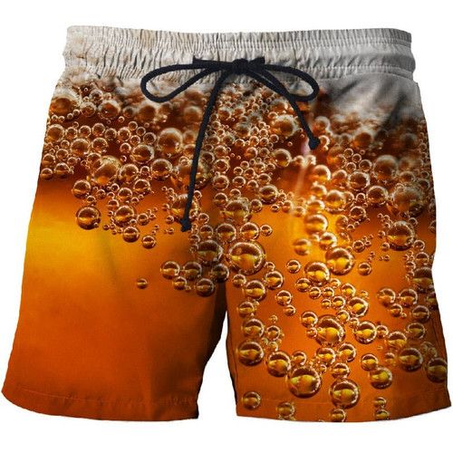 Cola bubble Printed Beach Shorts Men Board Shorts 3d Homme Men Short Plage Brand Quick Dry Swimwear Drop Ship