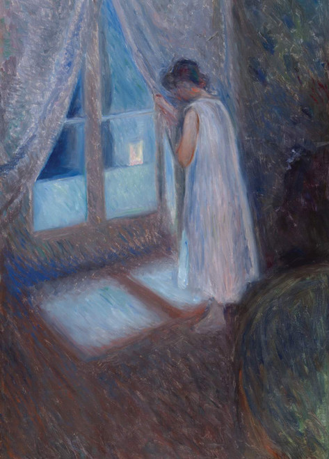 The Girl by the Window - Edvard Munch - Greetings Card