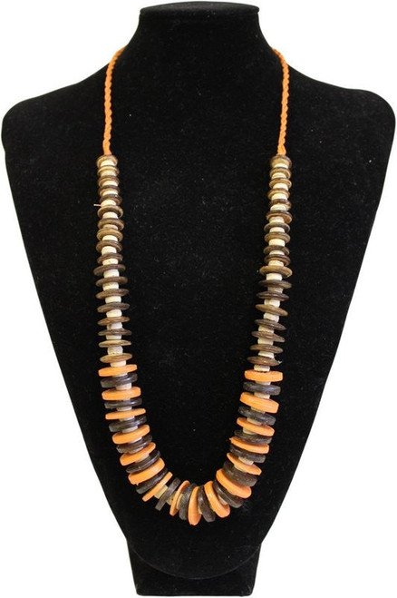 Coconut Necklace - Orange