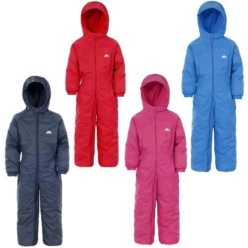 Kids Trespass Dripdrop Padded Waterproof All-In-One Suit