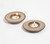 Plate-Shaped Clay Tealight Holders (Set of 2)