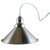 Industrial Vintage single ceiling Pendant Lighting Metal cone Satin Nickel Lampshade E27 UK Holder~3816