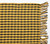 Yarn-Dyed Cotton Yellow Plaid Tasseled Throw