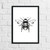 Bumble Bee Cute Simple Home Wall Decor Print