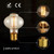 2 Pack E27,B22,E14 LED Edison Dimmable Vintage Amber Glass Warm white 2700K Light Bulbs~4086