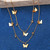 2 Piece Butterfly Drop Necklace 18K Gold Plated Necklace in 18K Gold Plated ITALY Design