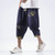 Streetwear Summer Men Sweatpants Cotton Linen Embroidery Loose Harem Jogger Pants Casual Fitness Trousers Plus Size 5XL