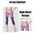 Women Fitness Yoga Pants Slim High waist Sport Leggings Gym Elastic Romantic Printed Long Tights for Running Tummy Control