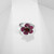 925 Sterling Silver Adjustable Open Flower Ring For Women Natural Red Garnet Gemstone Birthstone Rings Fine Jewelry