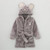 Fall Winter Kids Sleep Robe Cartoon Animal Cute Children Pajamas Hooded Flannel Warm Boys Sleepwear Toddler Girls Robes Clothing