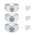 Luxury 925 Sterling Silver 1ct 2 ct  3ct D Color Moissanite Rings Men Modern Ring For Anniversary Father's Day gift