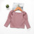 Cotton Girls T-shirt Fashion Square Collar Long Sleeve Kids Top Clothes Spring Fall Toddler Children Princess Pullover