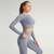 Yoga Crop Tops Women Long Sleeve Running Shirts Sport T-shirts Workout Tanks Fitness Sportswear Gym Clothing Seamless Cropped