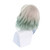 Grey Mixed Green Lolita Wigs with Buns Short Loose Wave Harajuku Cosplay Wig Heat Resistant Synthetic Hair Party