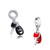 New diy design car keys with color enamel charms 925 Silver beads Fit Authentic Pandora Charm bracelet fashion jewelry making