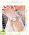 Japan Quartz Waterproof Sculpture Emboss White Flower A Set Fine Bracelet Lady Fashion Casual Watches For Women