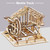 ROKR DIY Marble Run Blocks Game 3D Wooden Puzzle Waterwheel Coaster Model Building Kit Toys for Children LG501