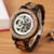 Men Automatic Wooden Watches Forsining Wristwatch Waterproof Male Mechanical Gift in  Wood Box Masculino watch For BOY