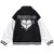 Varsity Jacket Men Tearing Heart Patch Baseball Jacket Autumn Oversize Retro Harajuku College Style Bomber Coats Couple