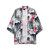 Japanese Style Wave Flamingo Print Men Women Traditional Cardigan Yukata Streetwear Haori Clothes Yukata Kimono Obi