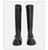 Woman‘s Knee High Boots Genuine Leather Modern Boots Round Toe Square heel Zip Stretch Boots