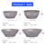 Camping Ultralight Titanium Bowl Plate Pan Tableware Set Multi Size Salad BBQ Dish Outdoor Dinner Travel Cookware Cup