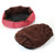 Pet Bed Mat House Bag Nice-looking Dot Pattern Octagonal Flannelette & Cotton Rose Red U.S. Stock