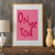 Brummie phrase print: On me tod