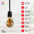 A60 E27 8W Edison Style LED filament Amber Warm white screw Packs bulbs 2700K Light Bulbs~4094