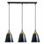 3 Head Black Vintage Industrial Ceiling Hanging Light Shade Loft Style Metal Ceiling Pendant~4059