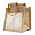 Pure Jute and Cotton Window Gift Bag  - One Jar Natural