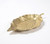 Golden Lacquered Aluminium Decorative Leaf Tray