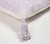 Pastel Lilac Lumbar Cushion Cover With Tassels