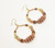 Beaded-Hoop Dangle Earrings