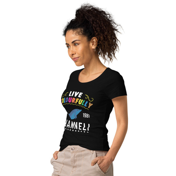 LIVE COLOURFULLY Women’s Basic Organic T-shirt by Gianneli