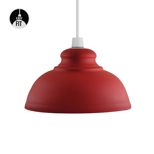 Red Retro Style Metal Easy Fit Ceiling Pendant Light Shade~2082